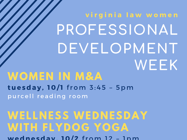 E-flyer which reads: "Professional Development Week"